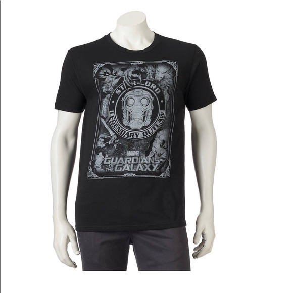 NEW Marvel Guardians of the Galaxy Tee Shirt Small Black Men’s - Picture 1 of 16